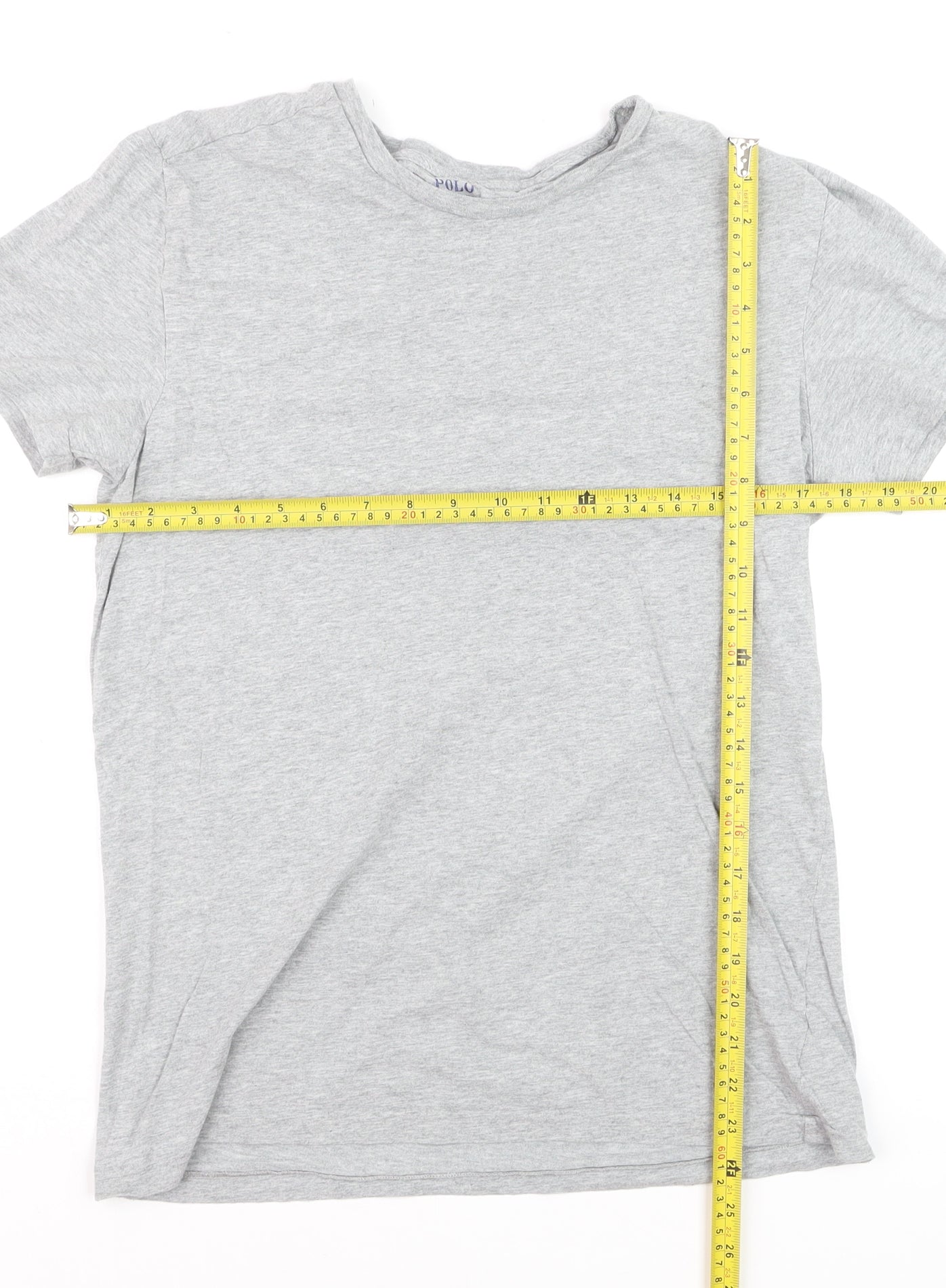 Polo Ralph Lauren Men's Grey Crew Neck Cotton T-Shirt M