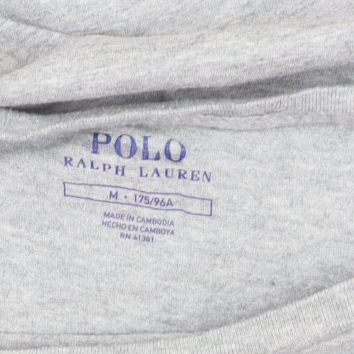 Polo Ralph Lauren Men's Grey Crew Neck Cotton T-Shirt M