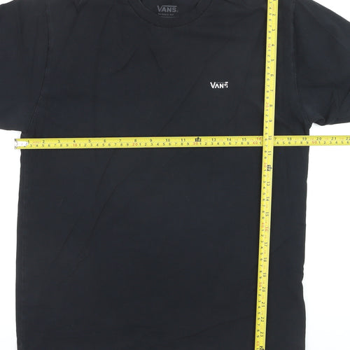 Vans Men's Black Classic Fit Cotton Crew Neck T-Shirt Size M