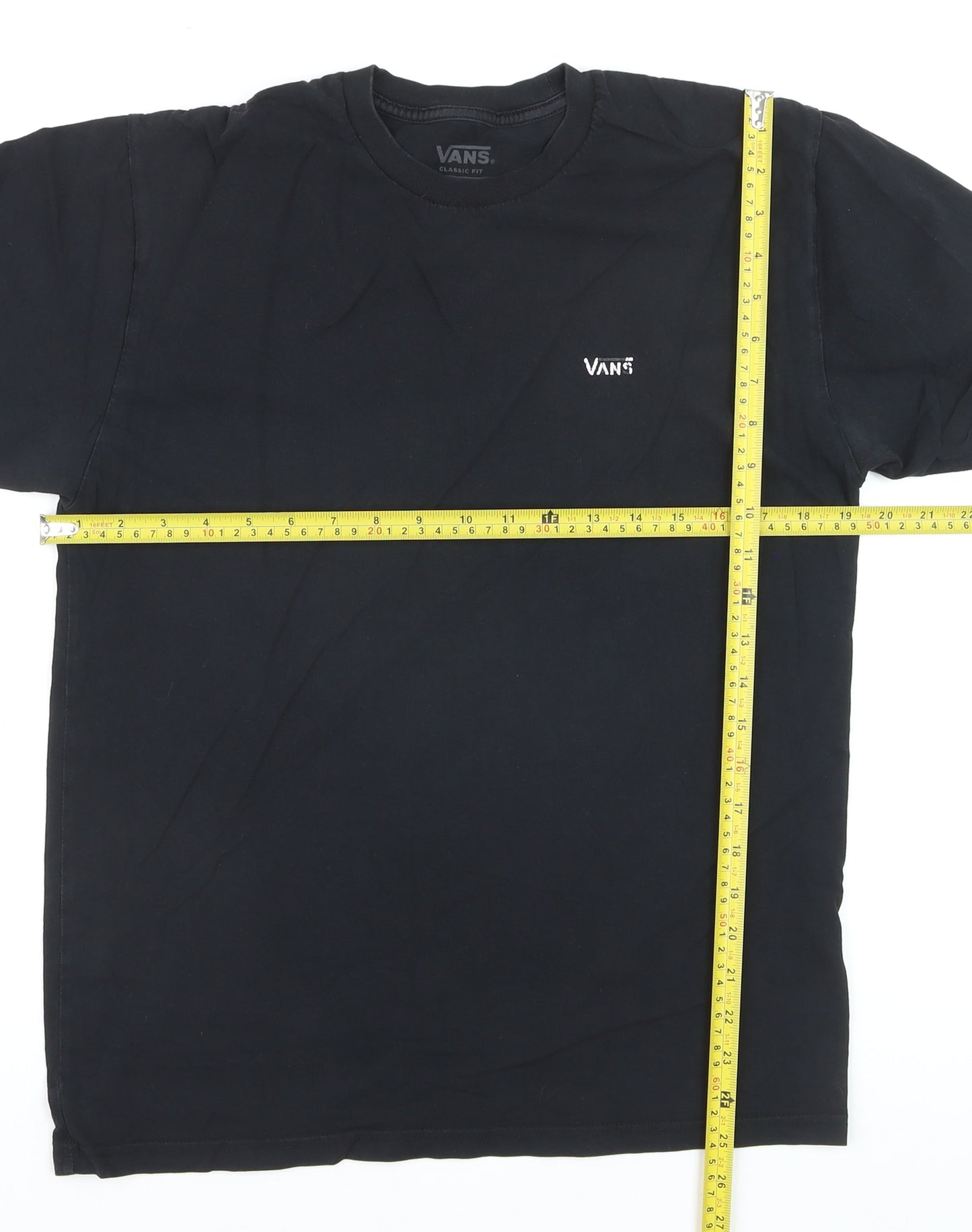 Vans Men's Black Classic Fit Cotton Crew Neck T-Shirt Size M