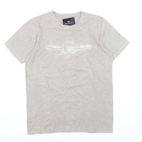 Creative Recreation Men's Beige Graphic Logo T-Shirt Size L