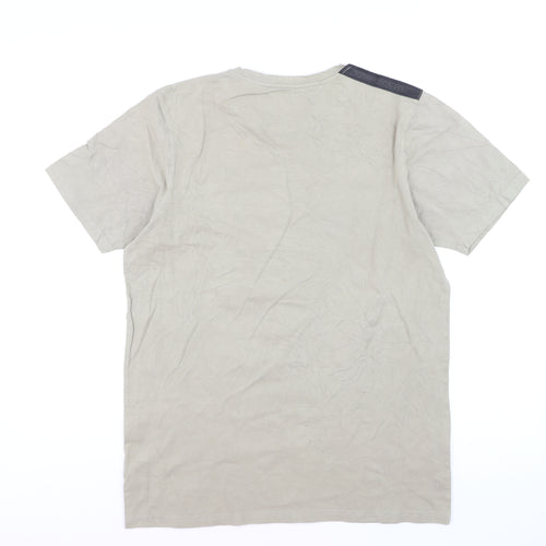 Creative Recreation Men's Beige Graphic Logo T-Shirt Size L