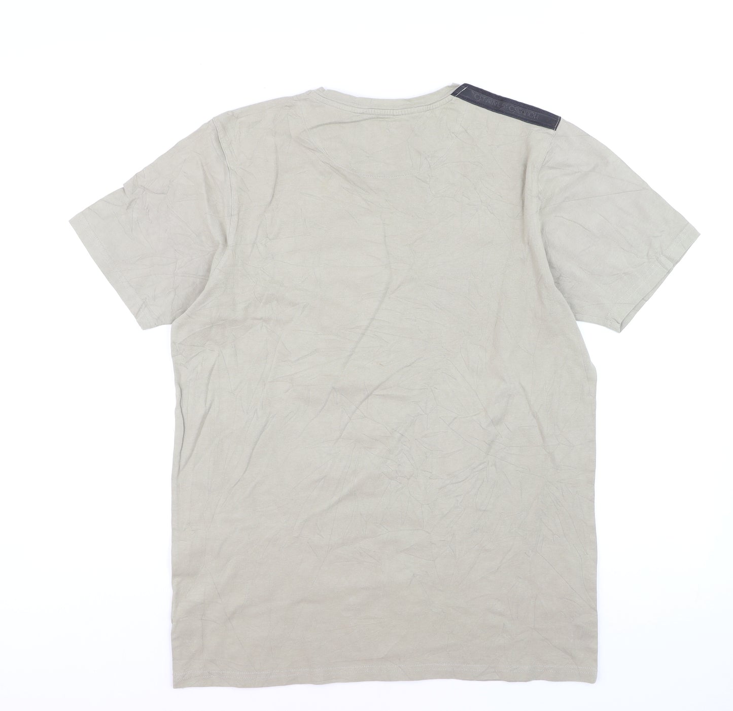 Creative Recreation Men's Beige Graphic Logo T-Shirt Size L
