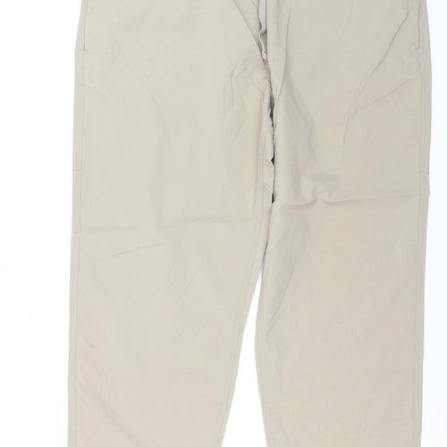 Marks and Spencer Goodmove Men's Beige XL Chino Trousers with Belt