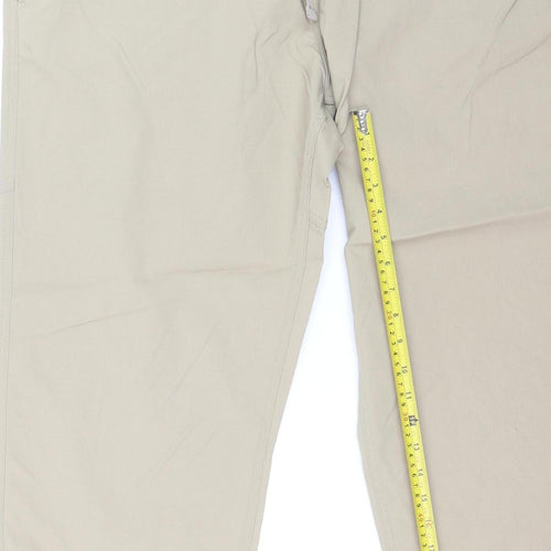 Marks and Spencer Goodmove Men's Beige XL Chino Trousers with Belt