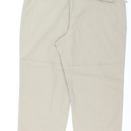 Marks and Spencer Goodmove Men's Beige XL Chino Trousers with Belt