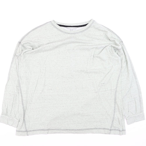 Next Women Grey Long Sleeve Basic Jersey T-Shirt Size 20