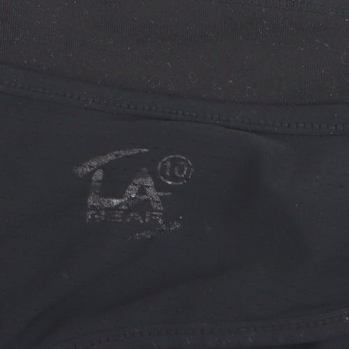 LA Gear Womens Black Size 10 Racerback Tank Top Activewear