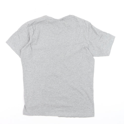 Champion Boys Grey XL 13-14 Years Short Sleeve Cotton Graphic T-Shirt