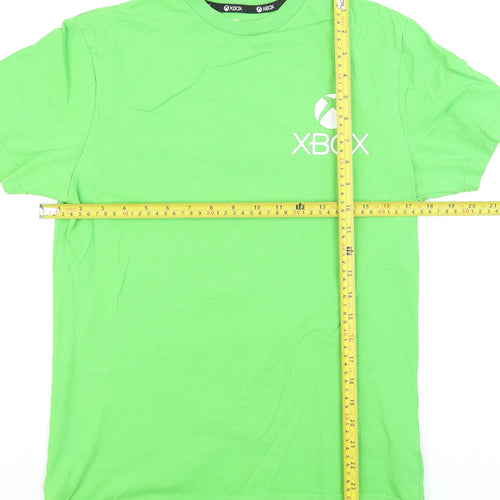 Primark Boys Green Xbox Graphic Print Cotton T-Shirt XS