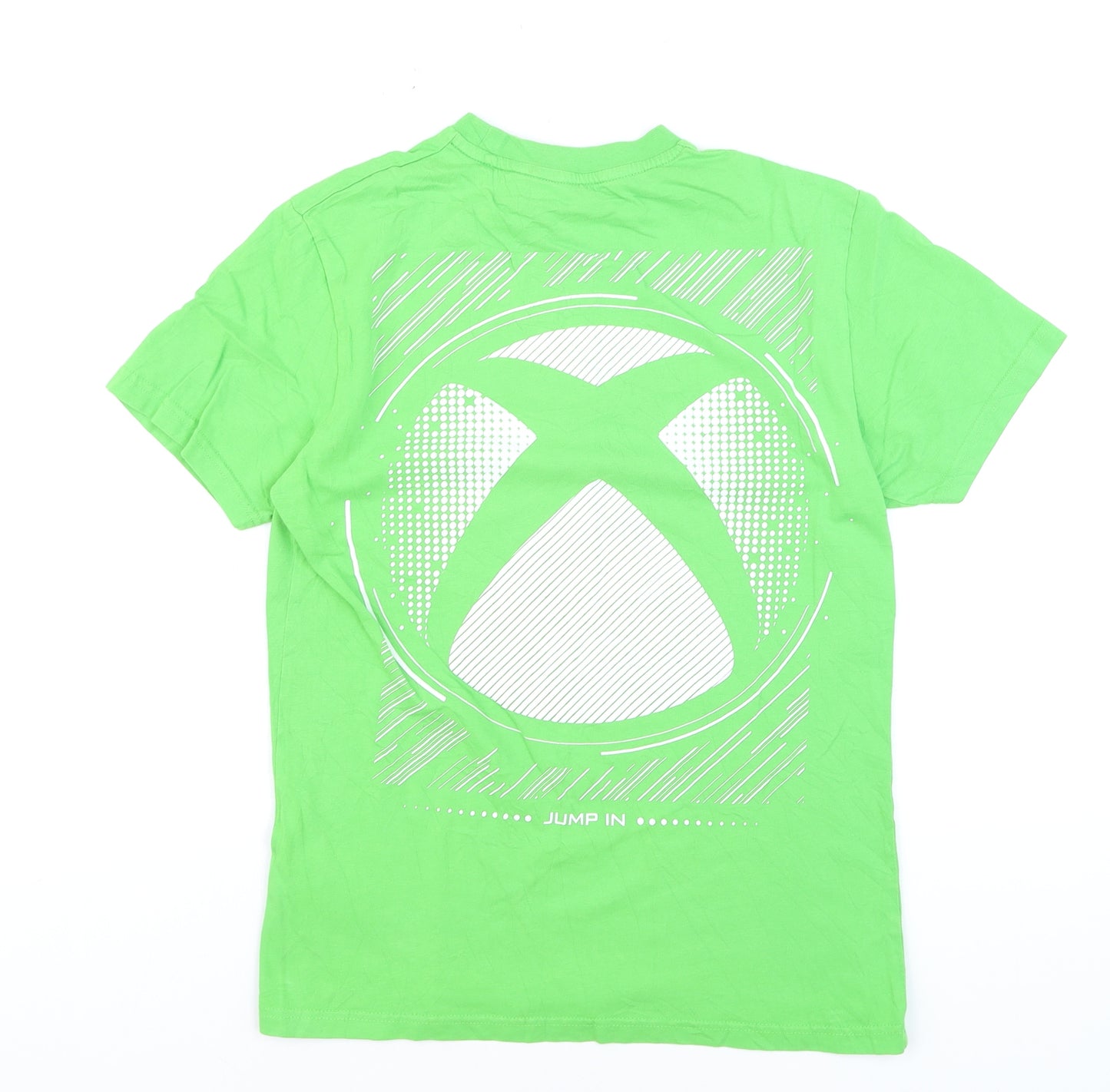 Primark Boys Green Xbox Graphic Print Cotton T-Shirt XS
