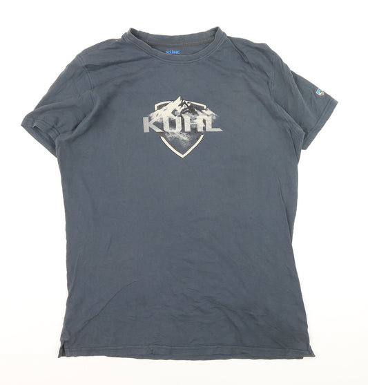 Kuhl Men's Blue Short Sleeve Organic Cotton Graphic T-Shirt Size M