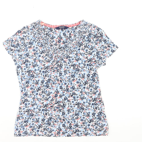 Maine New England Womens Multicoloured Floral Cotton Short Sleeve T-Shirt Size 12