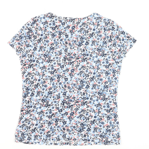 Maine New England Womens Multicoloured Floral Cotton Short Sleeve T-Shirt Size 12