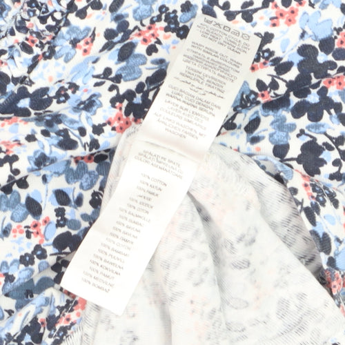 Maine New England Womens Multicoloured Floral Cotton Short Sleeve T-Shirt Size 12