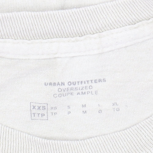 Urban Outfitters Men's Beige Tattoo Graphic Long Sleeve T-Shirt XXS