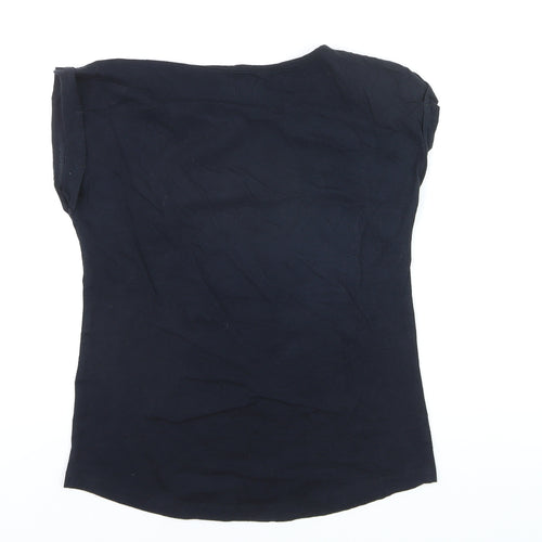 Saltrock Womens Black Cotton Graphic T-Shirt Size 8