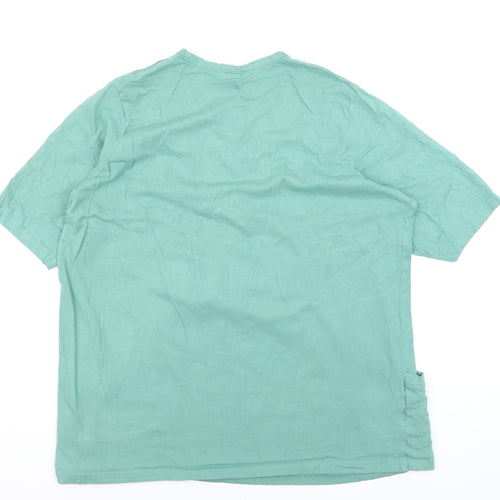 Cotton Traders Women's Green Short Sleeve Tunic Blouse Size 20