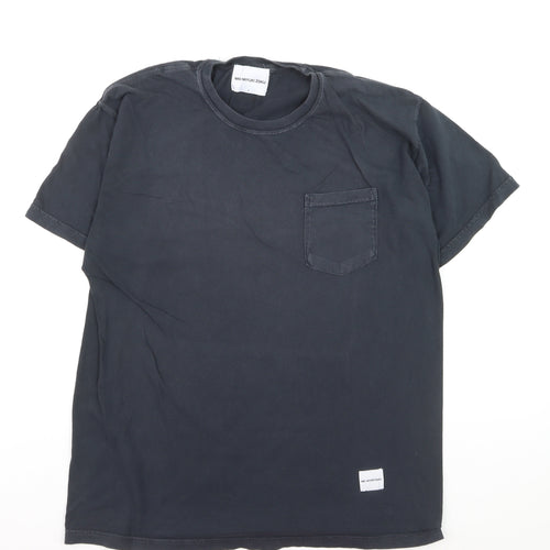 MKI Miyuki Zoku Men's Black Cotton Crew Neck T-Shirt Size L
