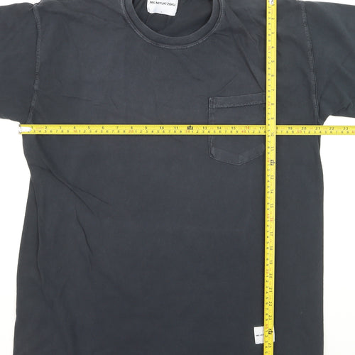 MKI Miyuki Zoku Men's Black Cotton Crew Neck T-Shirt Size L