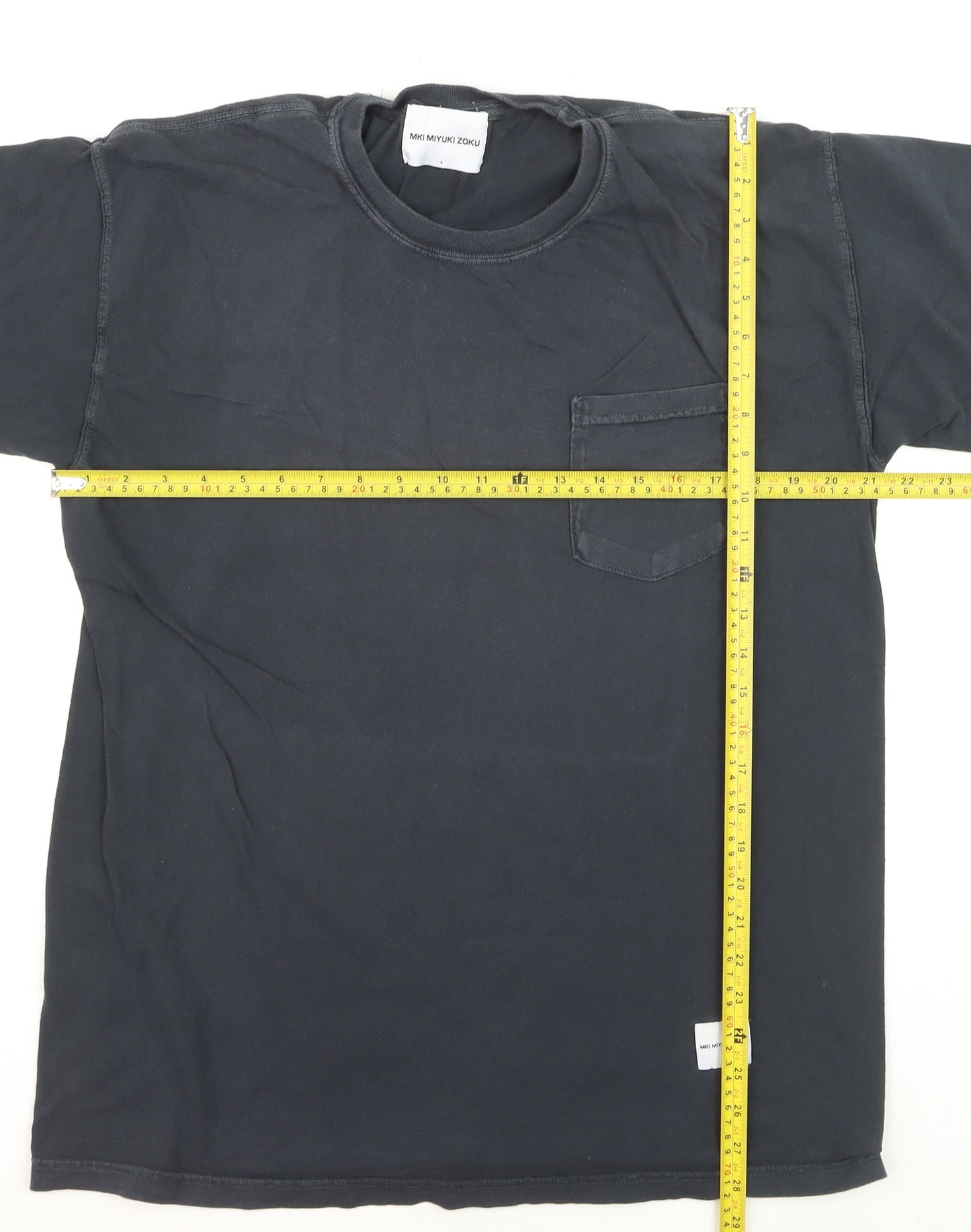 MKI Miyuki Zoku Men's Black Cotton Crew Neck T-Shirt Size L