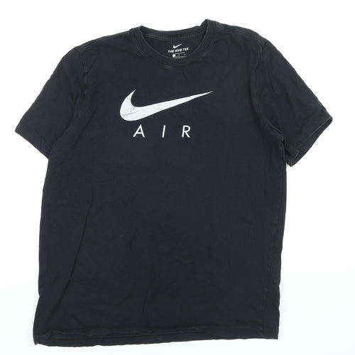 Nike Men's Black Air Logo Crew Neck Short Sleeve T-Shirt Size L