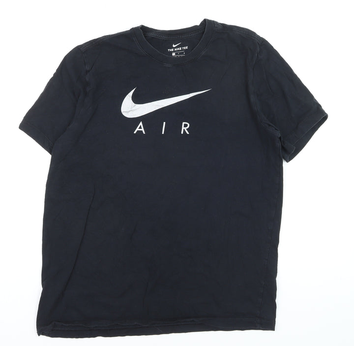 Nike Men's Black Air Logo Crew Neck Short Sleeve T-Shirt Size L