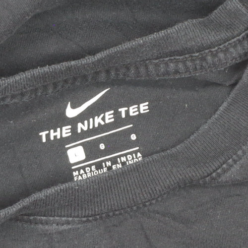 Nike Men's Black Air Logo Crew Neck Short Sleeve T-Shirt Size L
