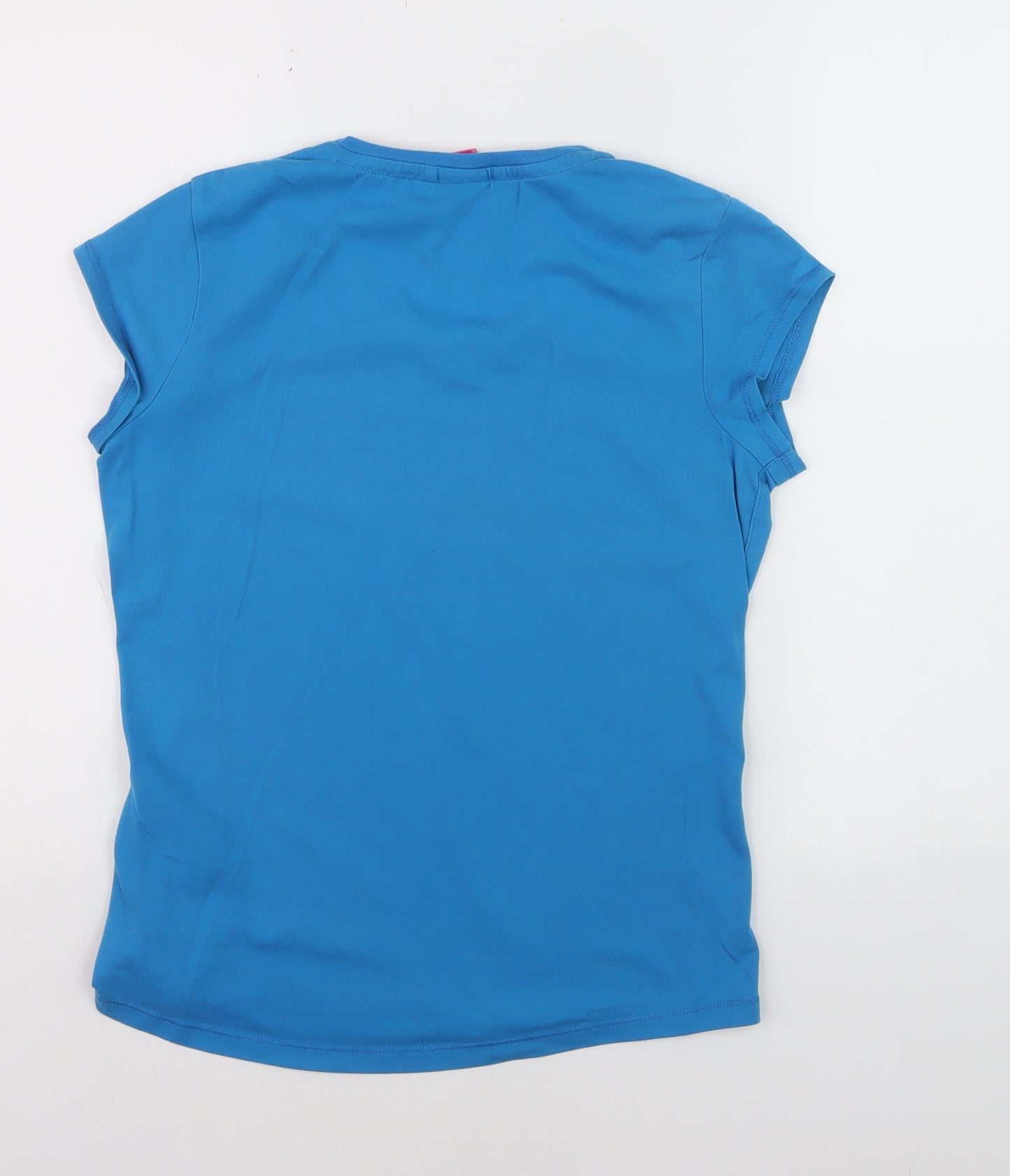 LA Gear Women’s Blue V-Neck Short Sleeve Basic T-Shirt Size 12