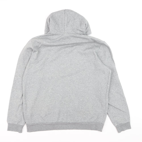 Puma Men's Grey Pullover Hoodie Size L Regular Fit Fleece