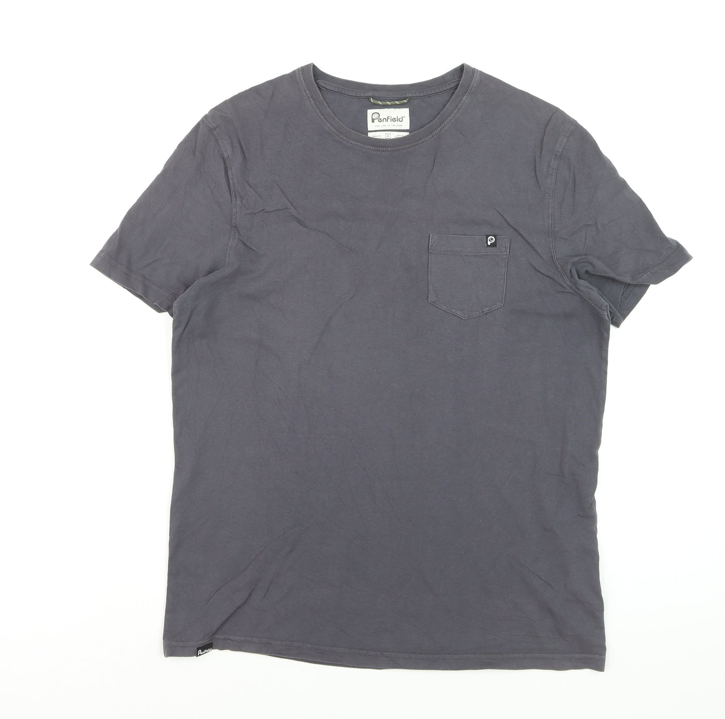 Penfield Men's Grey Cotton Crew Neck Short Sleeve T-Shirt Size M