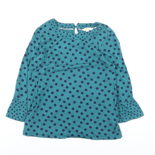 Boden Women’s Blue Polka Dot 3/4 Sleeve Tunic Blouse UK 10