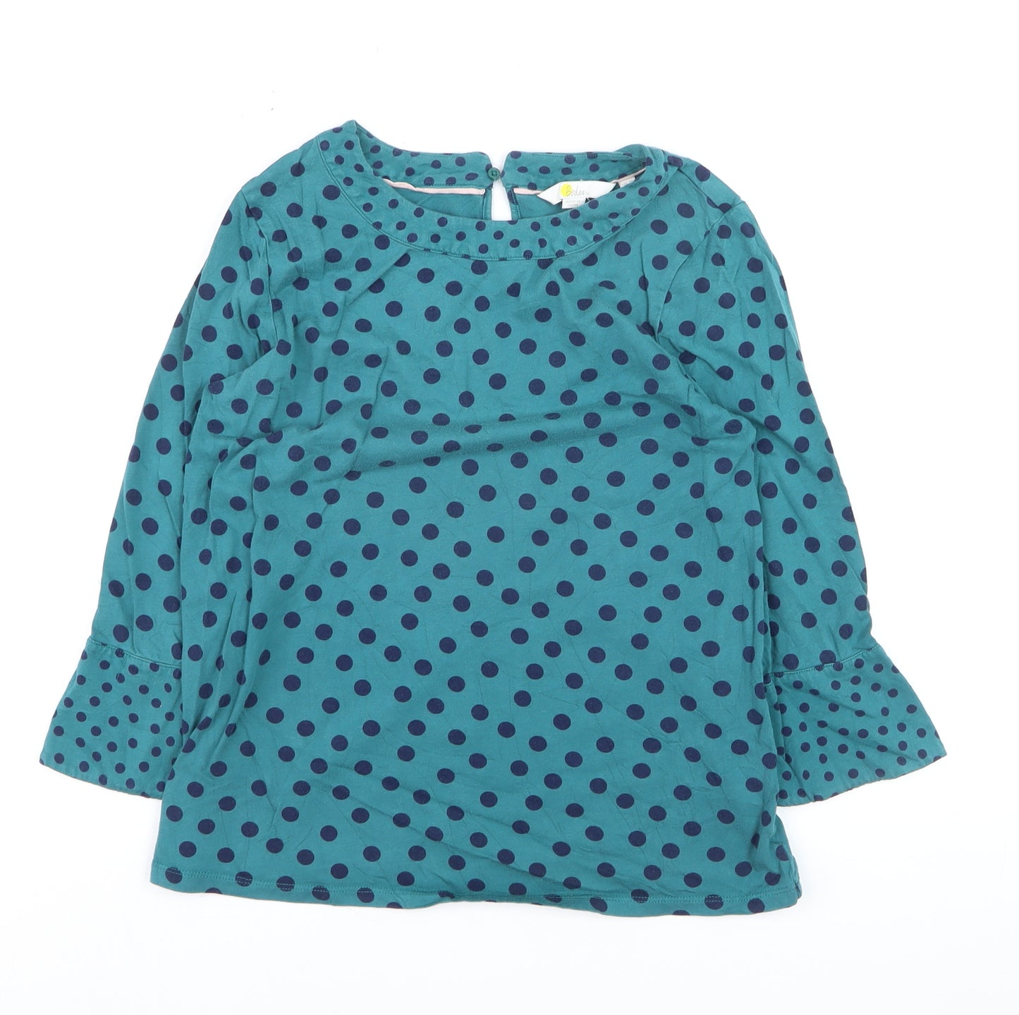 Boden Women’s Blue Polka Dot 3/4 Sleeve Tunic Blouse UK 10