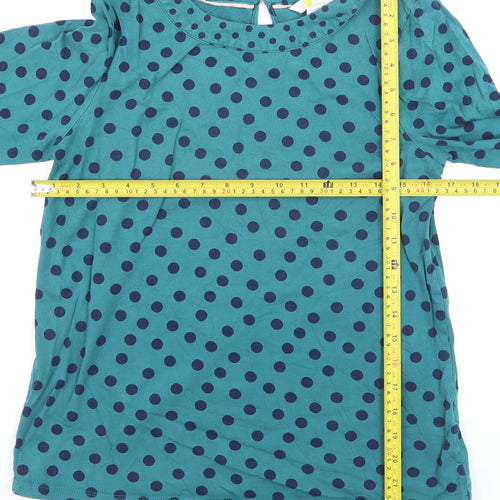Boden Women’s Blue Polka Dot 3/4 Sleeve Tunic Blouse UK 10