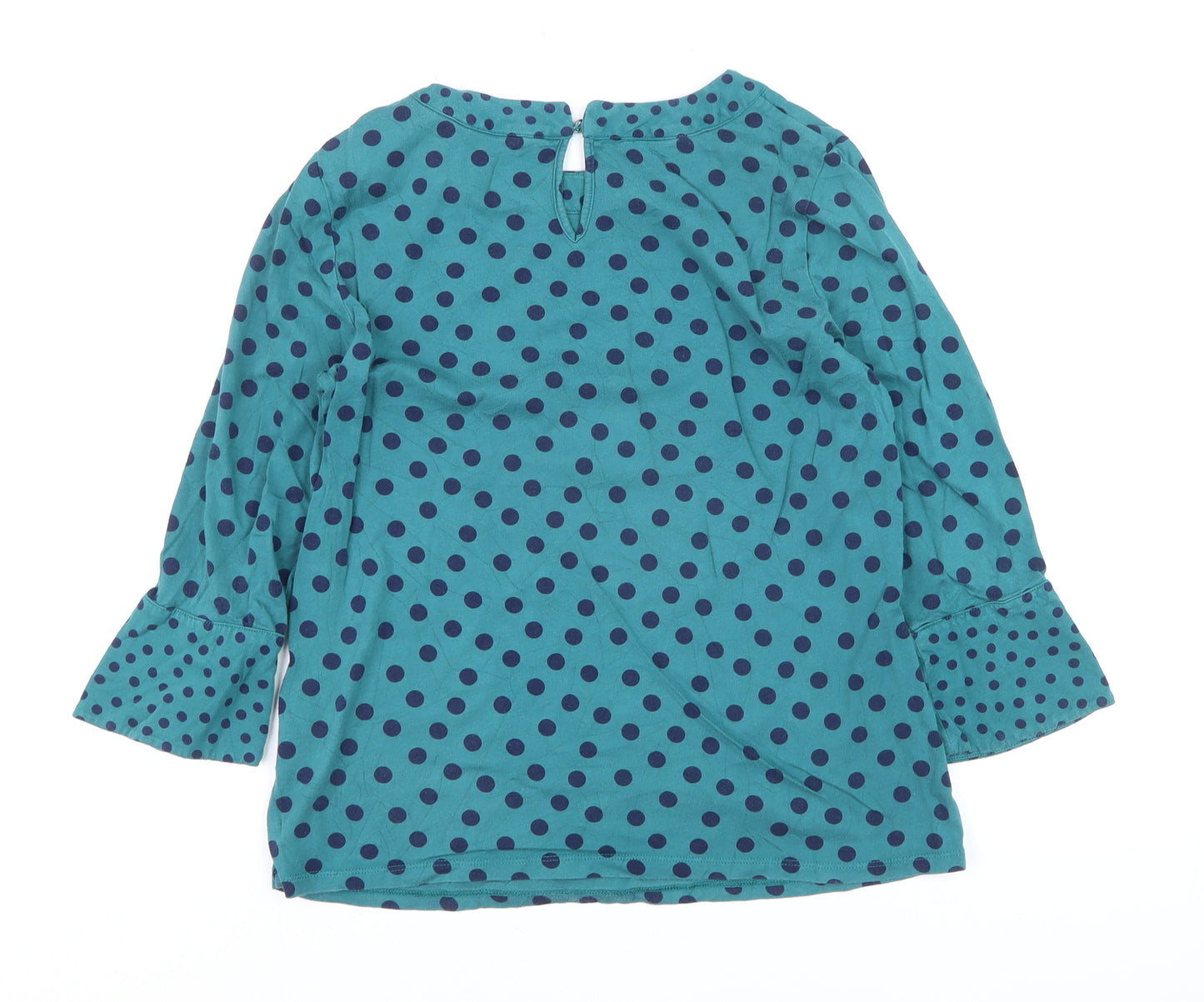 Boden Women’s Blue Polka Dot 3/4 Sleeve Tunic Blouse UK 10
