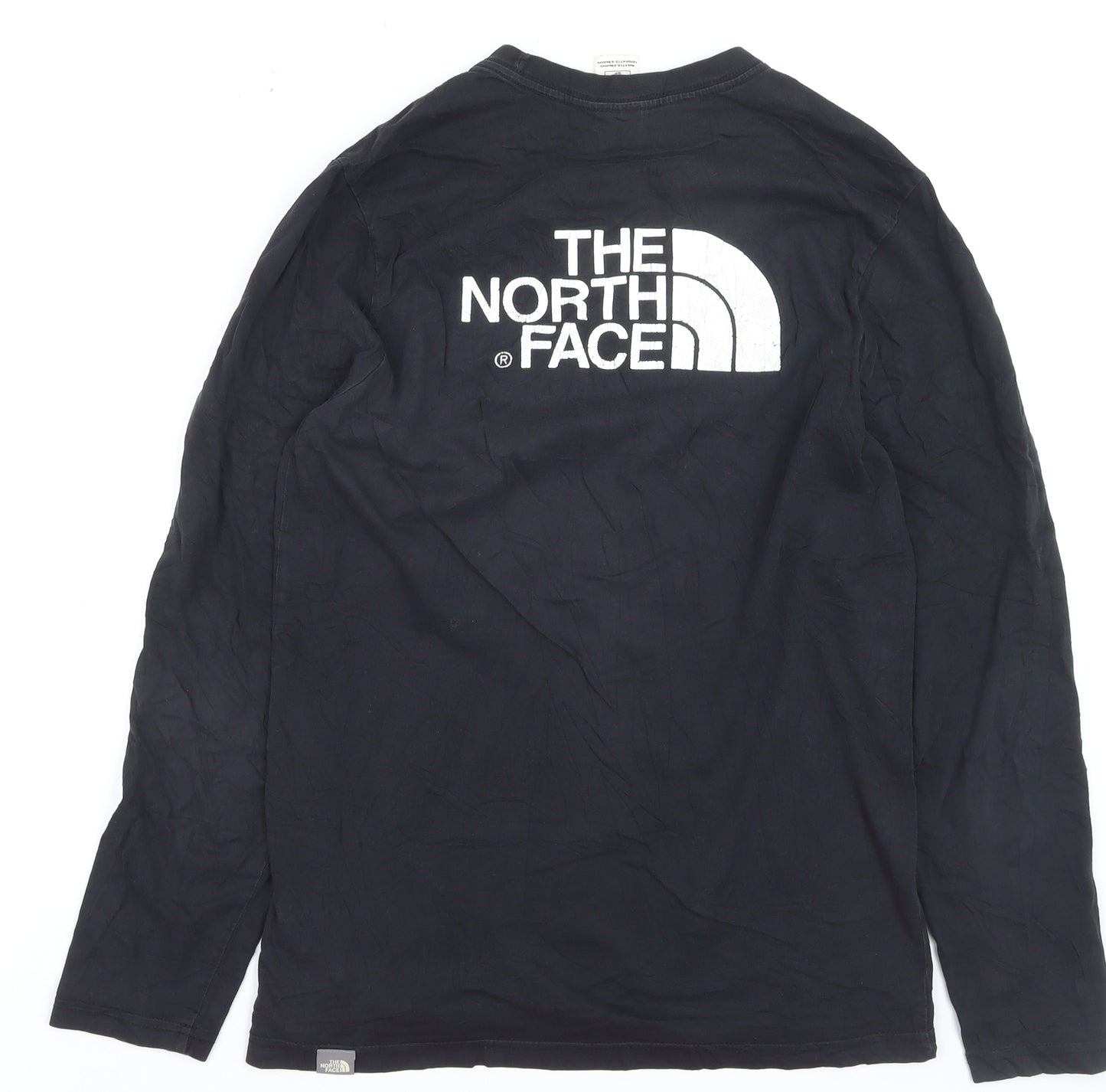 The North Face Men's Black Long Sleeve Cotton Crew Neck T-Shirt S