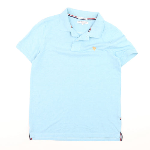 U.S. Polo Assn. Men's Blue Regular Fit Cotton Blend Polo Shirt Size S