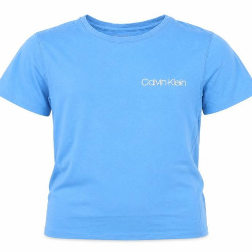 Calvin Klein Boys Blue 10-12 Years Cotton Logo Short Sleeve T-Shirt