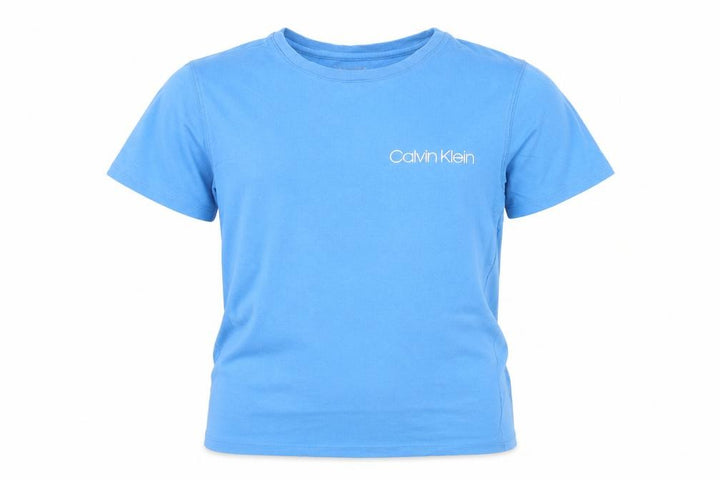Calvin Klein Boys Blue 10-12 Years Cotton Logo Short Sleeve T-Shirt
