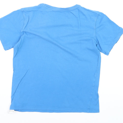 Calvin Klein Boys Blue 10-12 Years Cotton Logo Short Sleeve T-Shirt