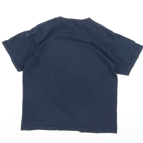 Marvel Boys Blue Captain America Graphic Print Cotton T-Shirt 10 Years