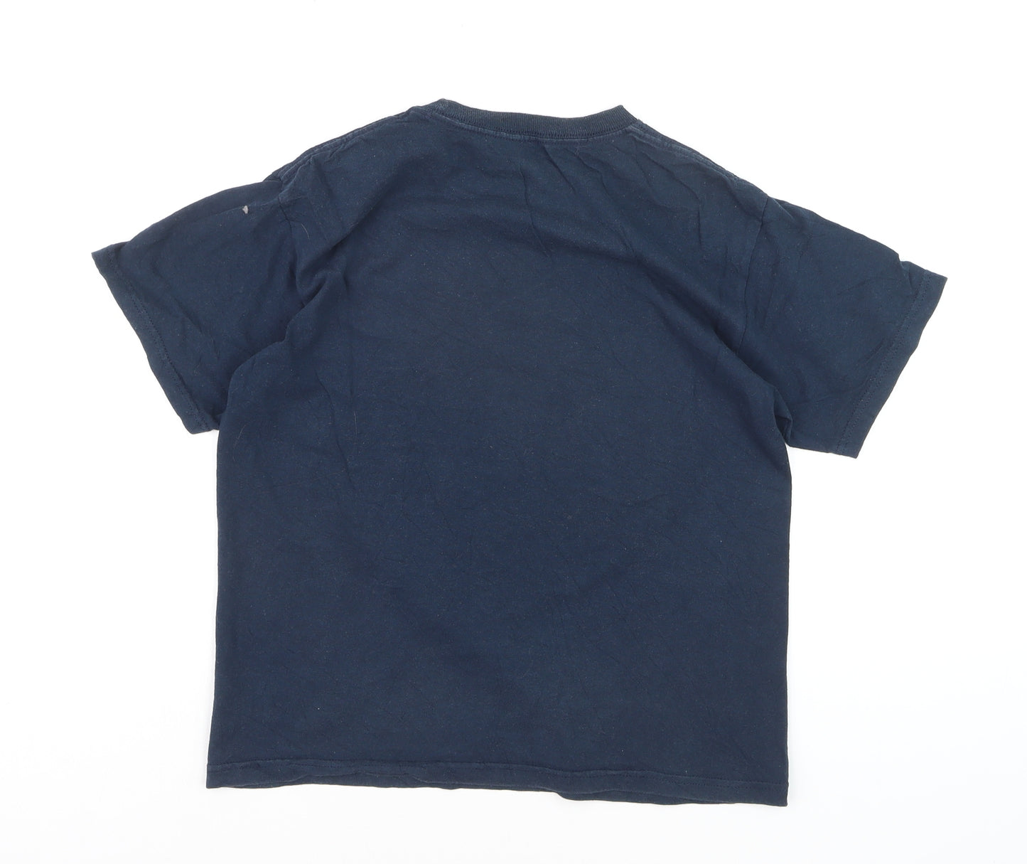 Marvel Boys Blue Captain America Graphic Print Cotton T-Shirt 10 Years