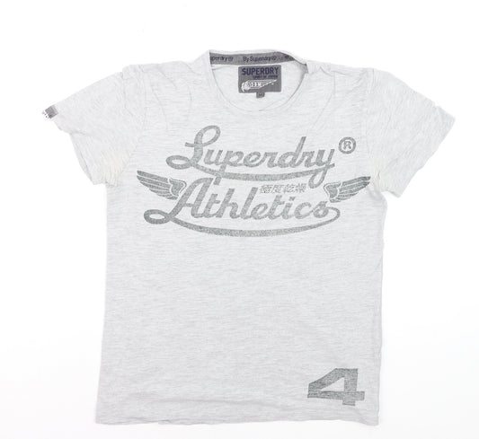 Superdry Men's Grey Athletic Graphic T-Shirt Size M