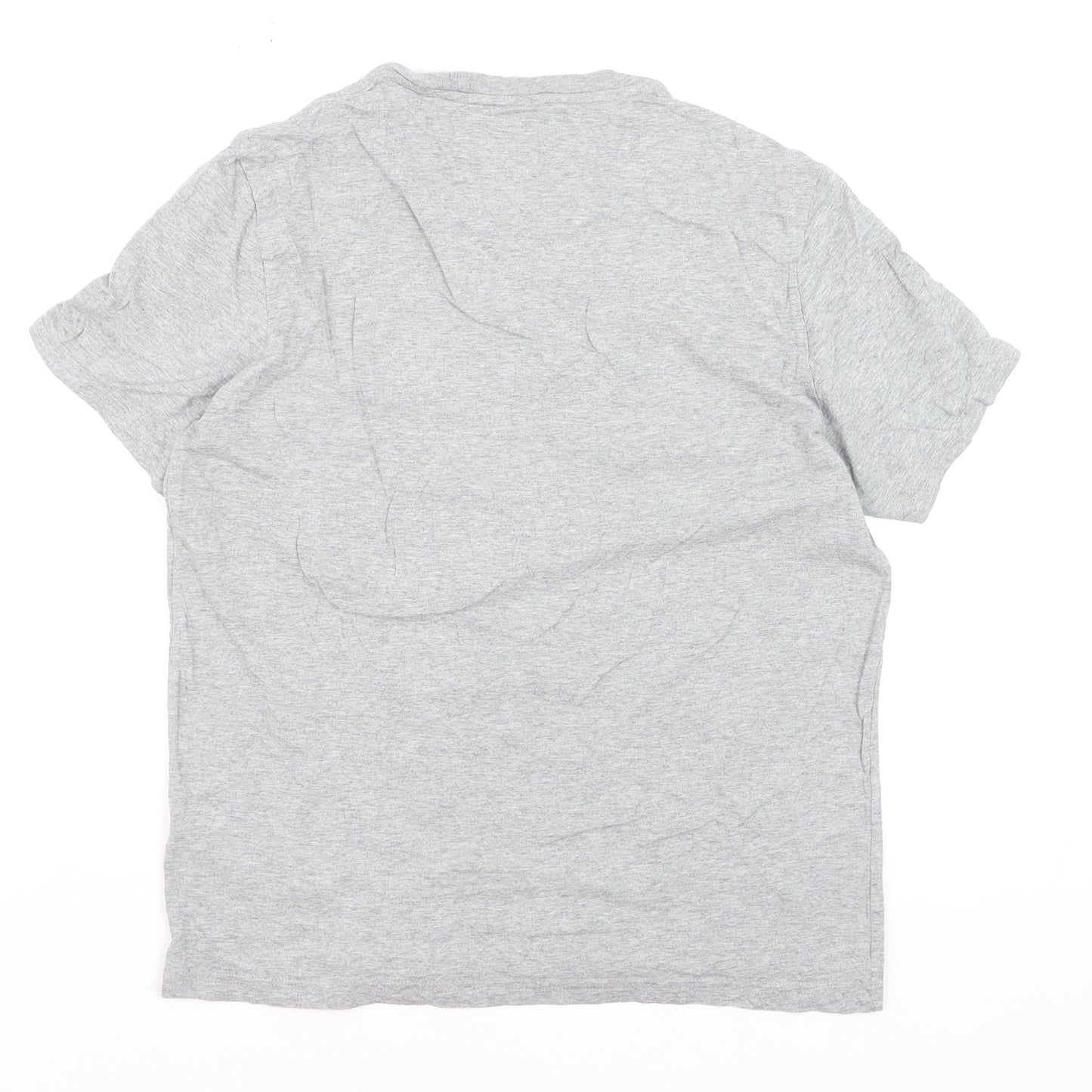 Ralph Lauren Boys Grey Cotton Crew Neck Logo T-Shirt Size S