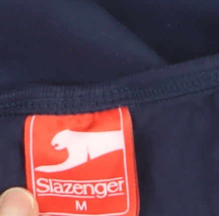 Slazenger Women's Blue Racerback Cotton Tank Top M Athletic Fit