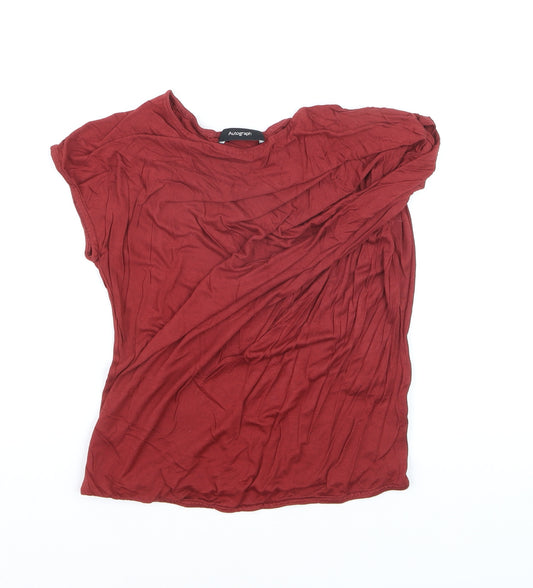 Marks and Spencer Women Red Basic Short Sleeve T-Shirt Size 12