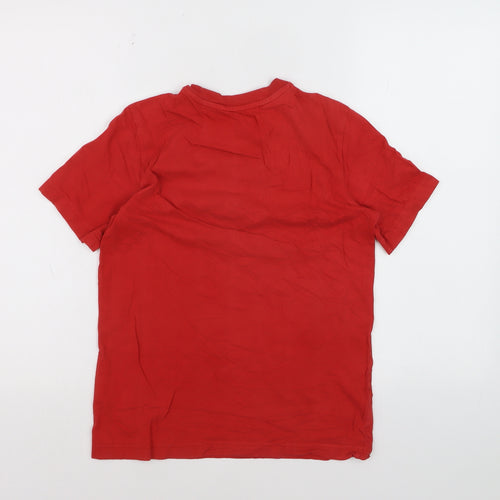 Adidas Boys Red Crew Neck Short Sleeve T-Shirt 11-12 Years