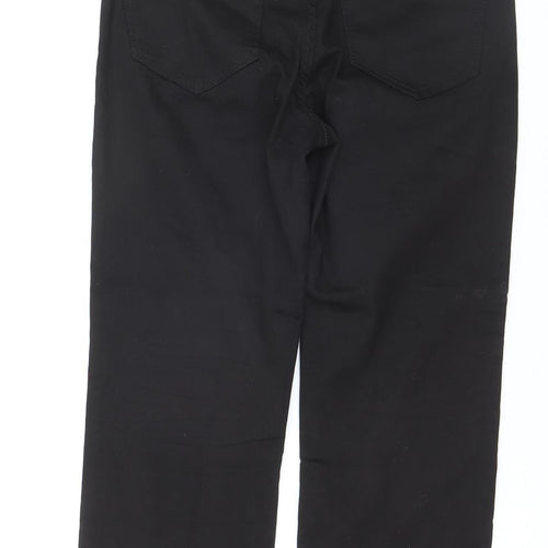 Paco Boutique Women's Black Stretch Chino Trousers Size 12