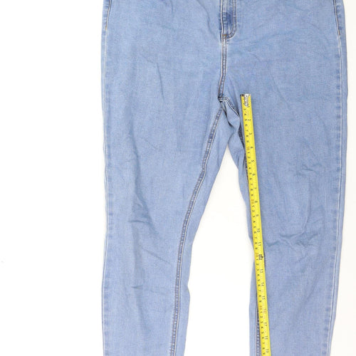 F&F Women Blue Skinny Stretch Denim Jeans Size 16