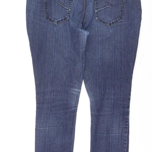 Debenhams Women’s Blue Denim Ankle Zip Slim Jeans Size 12